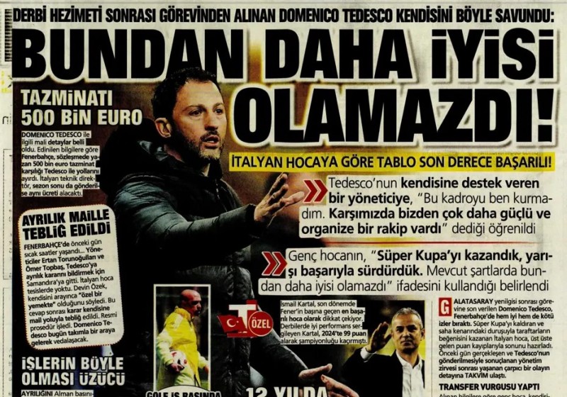 29 Nisan 2026 – Gazetelerde FENERBAHÇE