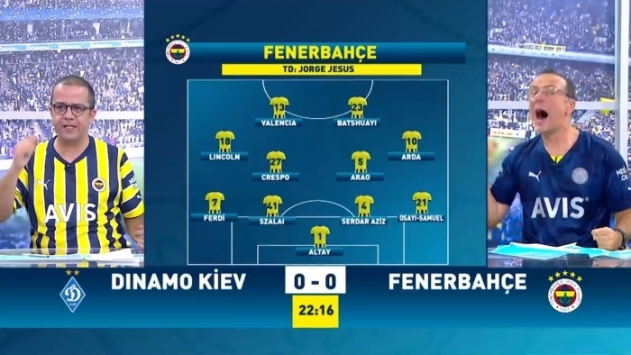 Dinamo Kiev 0-2 Fenerbahçe, FB TV yıkıldı, gol anları!