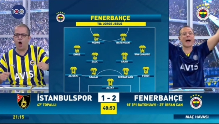 İstanbulspor 2-5 Fenerbahçe - FB TV Gol anları... 